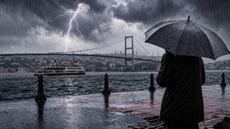İstanbul’da turuncu alarm: kuvvetli yağış ve fırtına bekleniyor